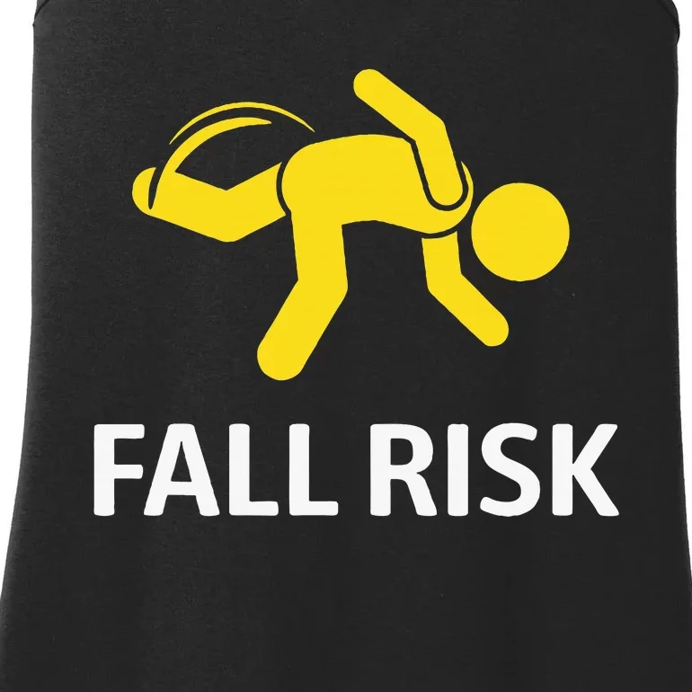 Fall Risk Balance Issues Funny Fall Risk Ladies Essential Tank