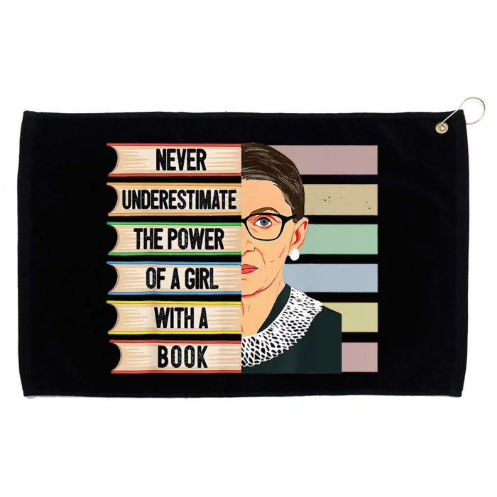 Feminist Ruth Bader Ginsburg RBG Quote With Book Grommeted Golf Towel