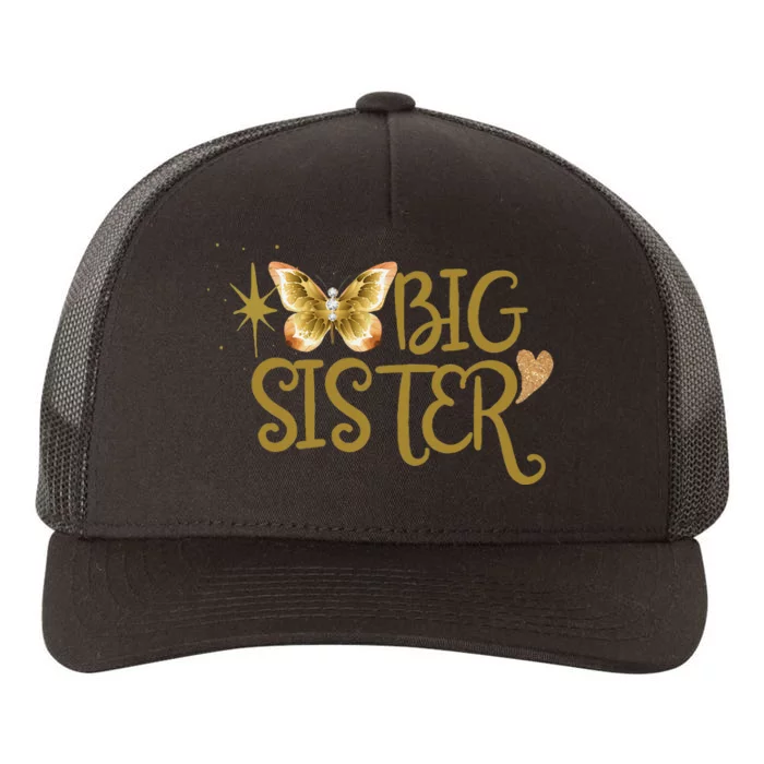 Funny Retro Big Sister Gift Present For Girl Teenager Yupoong Adult 5-Panel Trucker Hat