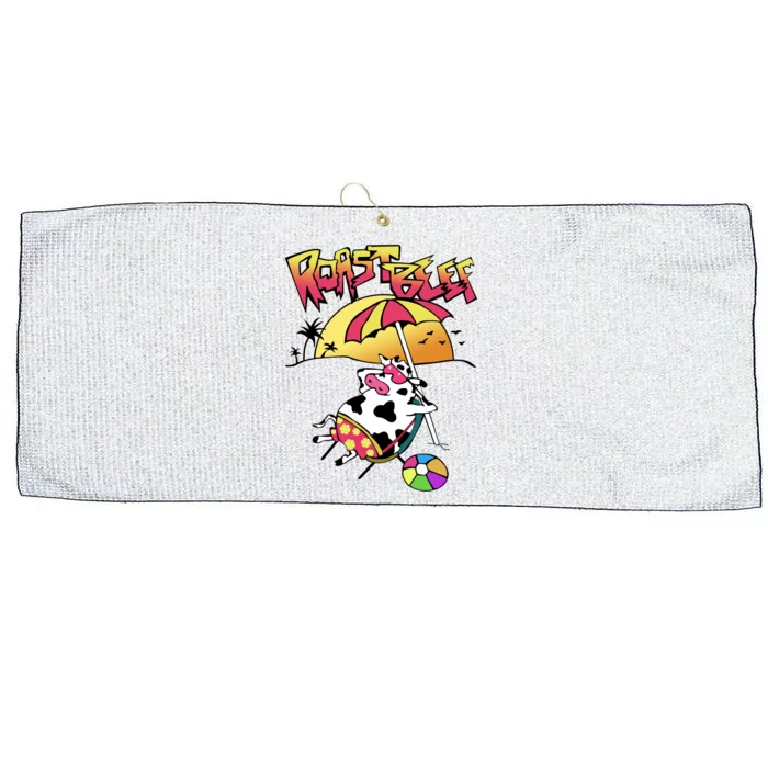 Funny Roast Beef Large Microfiber Waffle Golf Towel