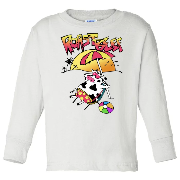 Funny Roast Beef Toddler Long Sleeve Shirt