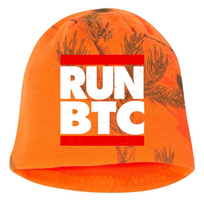 Funny Run BTC Bitcoin Logo Kati - Camo Knit Beanie