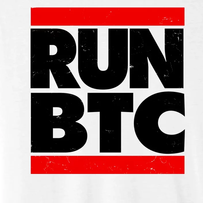 Funny Run BTC Bitcoin Logo ChromaSoft Performance T-Shirt