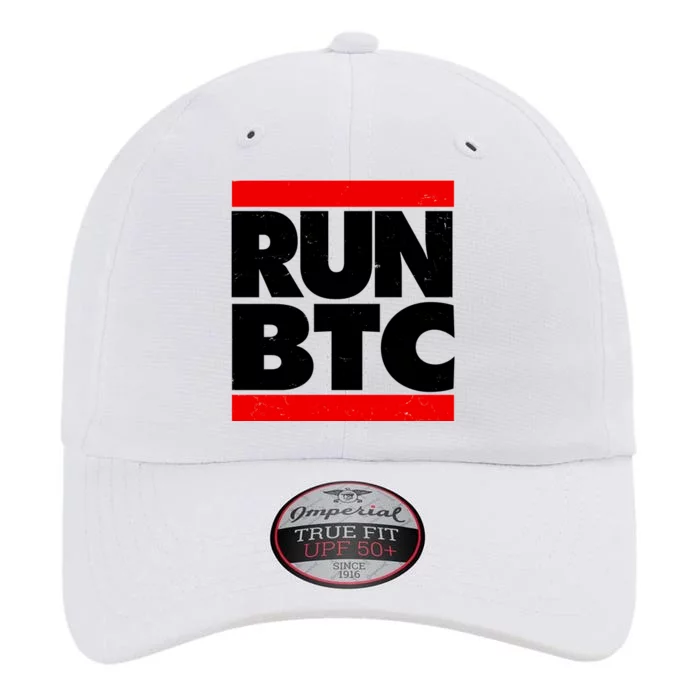 Funny Run BTC Bitcoin Logo The Original Performance Cap