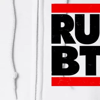 Funny Run BTC Bitcoin Logo Full Zip Hoodie