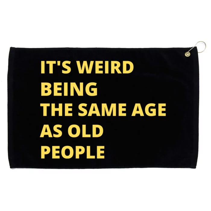 Funny Retirement Birthday Old People Sayings Grommeted Golf Towel