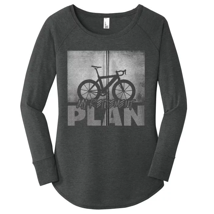 Funny Road Biking Bicycle Cycling Women's Perfect Tri Tunic Long Sleeve Shirt