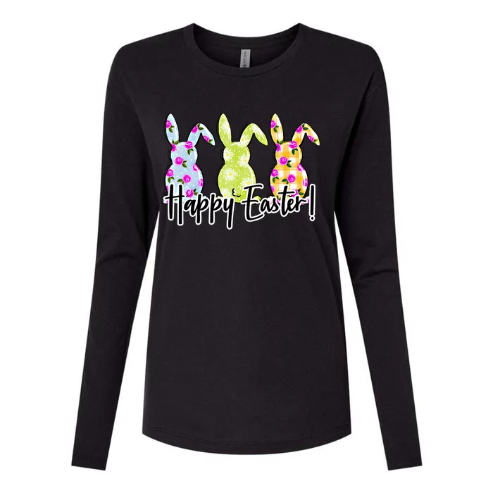 Funny Rabbits Bunnies Happy Easter Day Meaningful Gift Womens Cotton Relaxed Long Sleeve T-Shirt