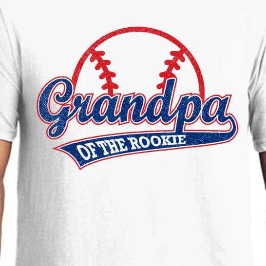 Funny Retro Baseball Grandpa Of The Rookie Pajama Set