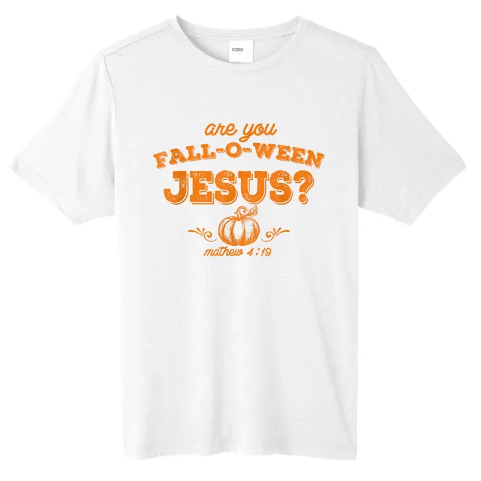 Fall Religious Bible Matthew Are You Falloween Jesus ChromaSoft Performance T-Shirt