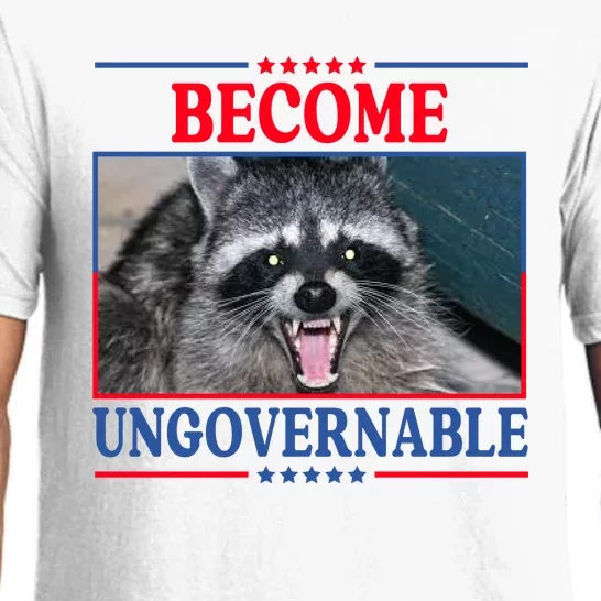 Funny Raccoon Become Ungovernable Pajama Set