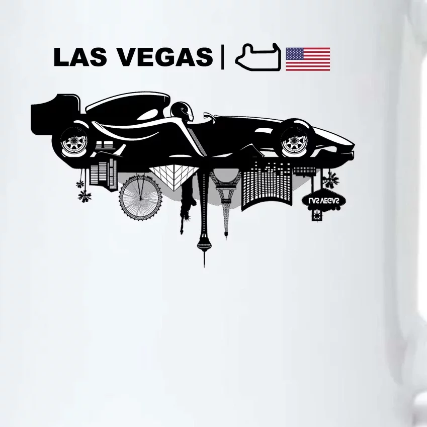 Formula Racing Car Las Vegas Circuit Usa Black Color Changing Mug