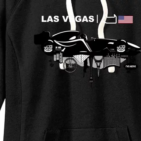 Formula Racing Car Las Vegas Circuit Usa Women's Fleece Hoodie