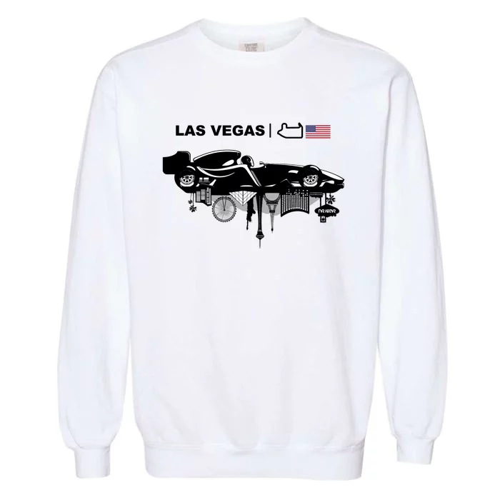 Formula Racing Car Las Vegas Circuit Usa Garment-Dyed Sweatshirt