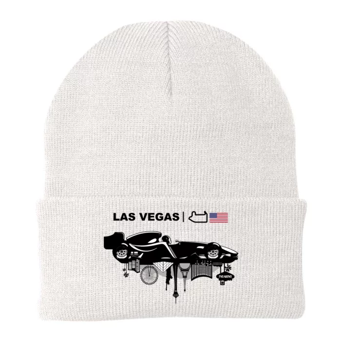 Formula Racing Car Las Vegas Circuit Usa Knit Cap Winter Beanie