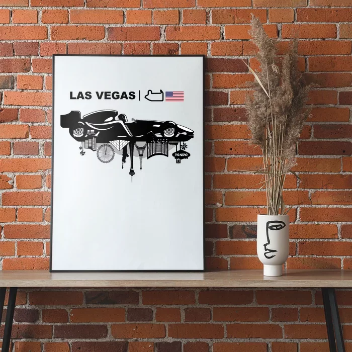 Formula Racing Car Las Vegas Circuit Usa Poster