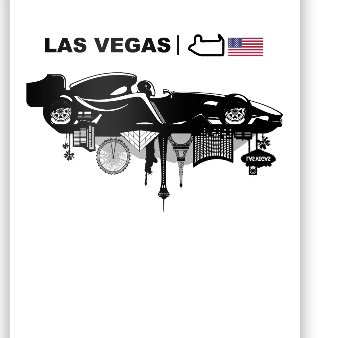 Formula Racing Car Las Vegas Circuit Usa Poster