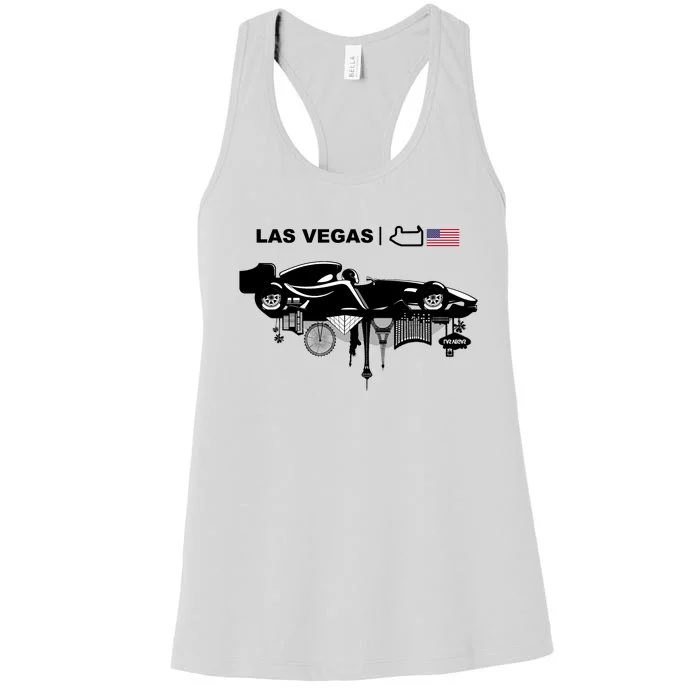 Formula Racing Car Las Vegas Circuit Usa Women's Racerback Tank