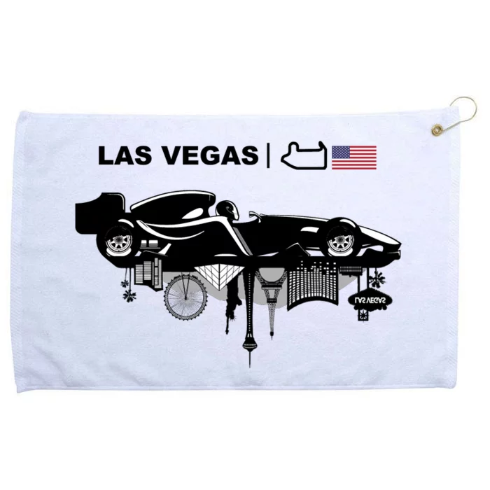 Formula Racing Car Las Vegas Circuit Usa Grommeted Golf Towel