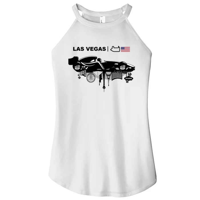 Formula Racing Car Las Vegas Circuit Usa Women’s Perfect Tri Rocker Tank