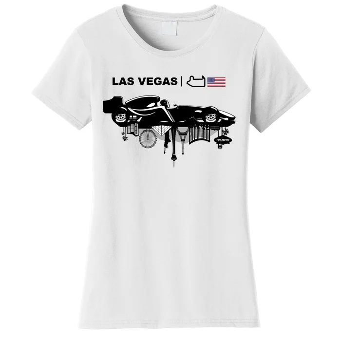 Formula Racing Car Las Vegas Circuit Usa Women's T-Shirt