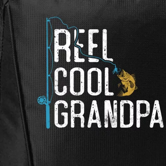 Fishing Reel Cool Grandpa Father’S Day Gift For Fisher Cute Gift City Backpack