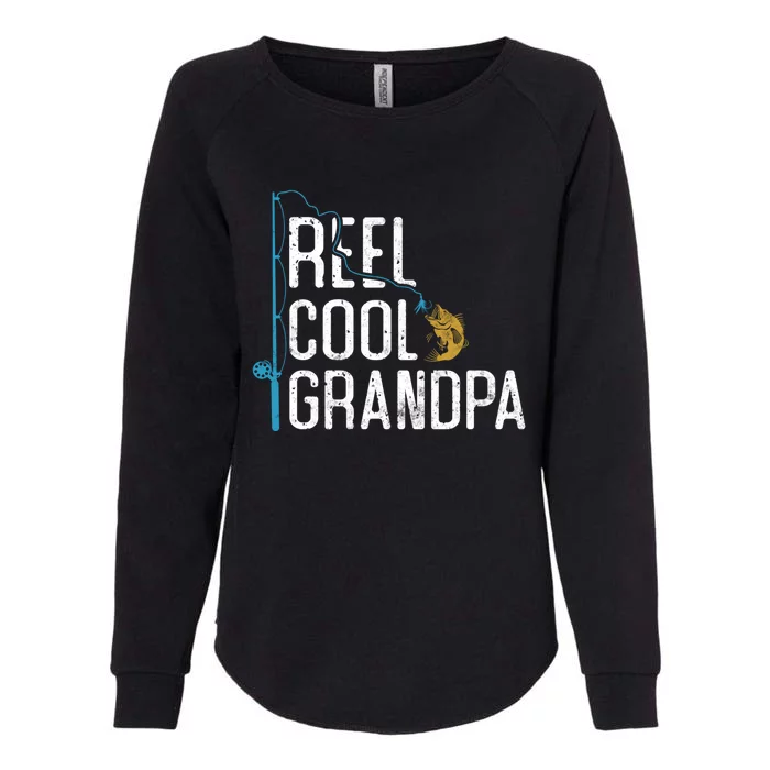 Fishing Reel Cool Grandpa Father’S Day Gift For Fisher Cute Gift Womens California Wash Sweatshirt