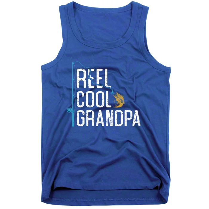 Fishing Reel Cool Grandpa Father’S Day Gift For Fisher Cute Gift Tank Top