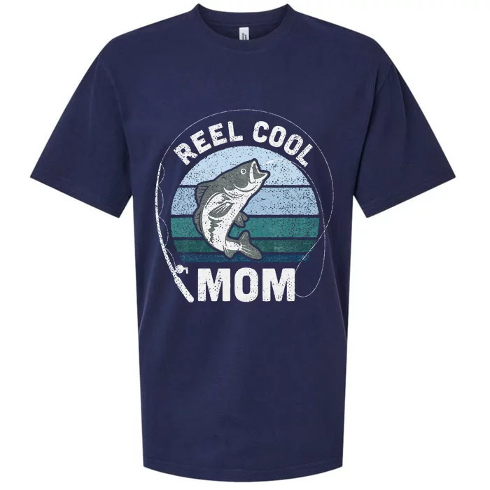 Funny Reel Cool Mom Fishing Mothers Day Sueded Cloud Jersey T-Shirt