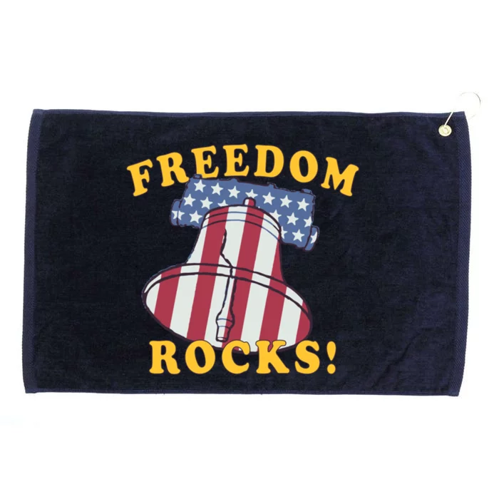 Freedom Rocks Cool Gift Grommeted Golf Towel