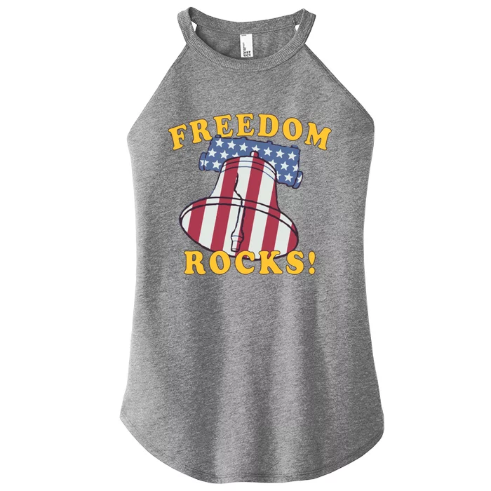 Freedom Rocks Cool Gift Women’s Perfect Tri Rocker Tank