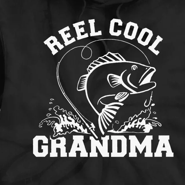 Fishing Reel Cool Grandma Tie Dye Hoodie