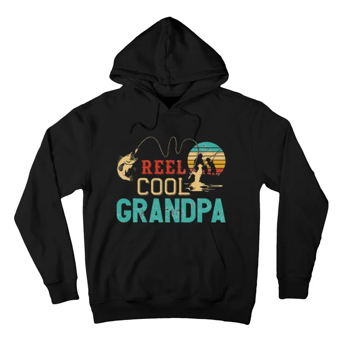 Fishing Reel Cool Grandpa Father’s Day Gift For Fisherman Hoodie