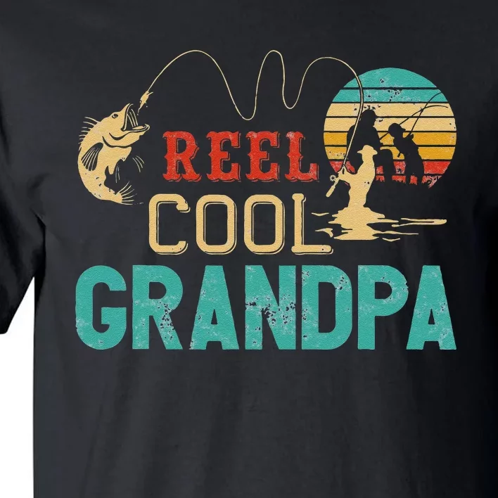 Fishing Reel Cool Grandpa Father’s Day Gift For Fisherman Tall T-Shirt