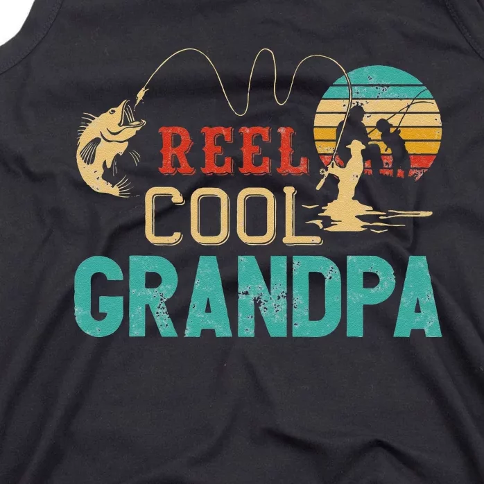 Fishing Reel Cool Grandpa Father’s Day Gift For Fisherman Tank Top