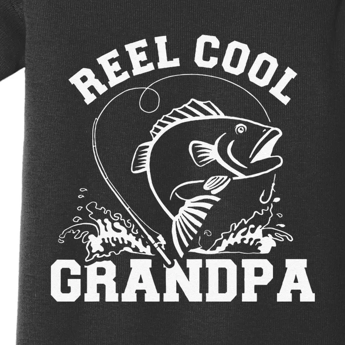 Fishing Reel Cool Grandpa Baby Bodysuit