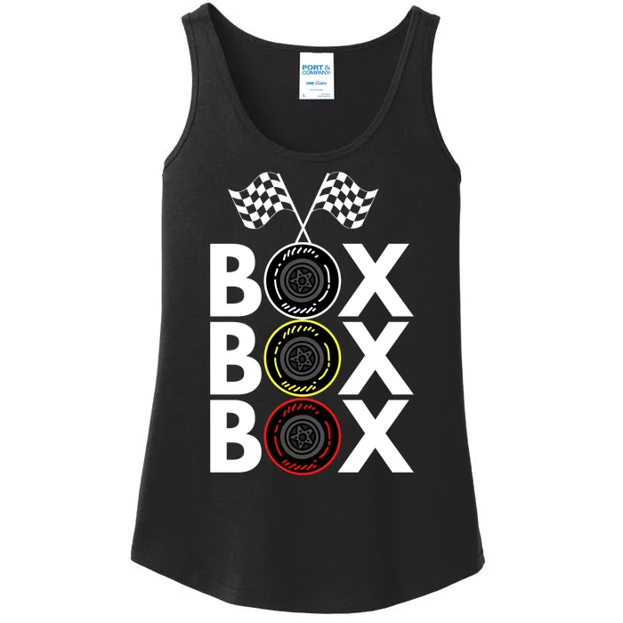 Formula Racing Car Box Box Box Radio Call To PitBox Car Race Formula Racing Ladies Essential Tank