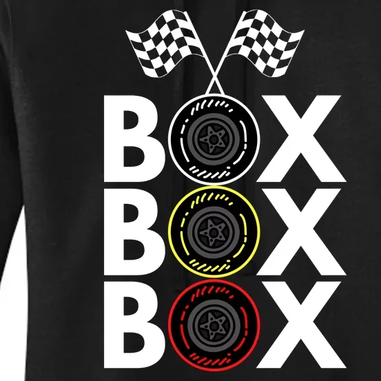 Formula Racing Car Box Box Box Radio Call To PitBox Car Race Formula Racing Women's Pullover Hoodie