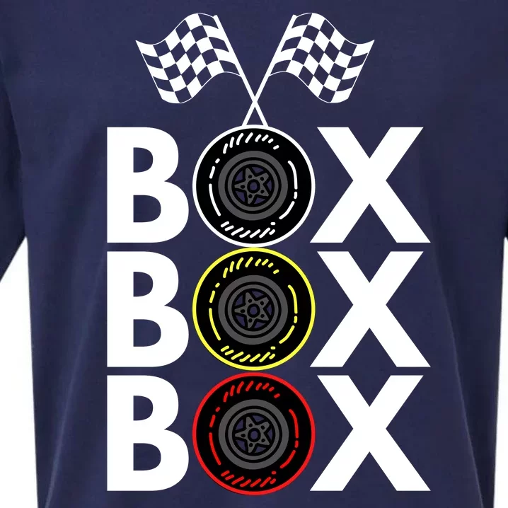 Formula Racing Car Box Box Box Radio Call To PitBox Car Race Formula Racing Sueded Cloud Jersey T-Shirt