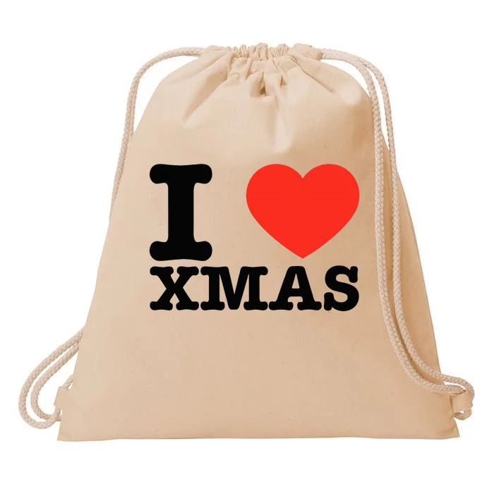 Festive Retro Christmas Celebration Drawstring Bag