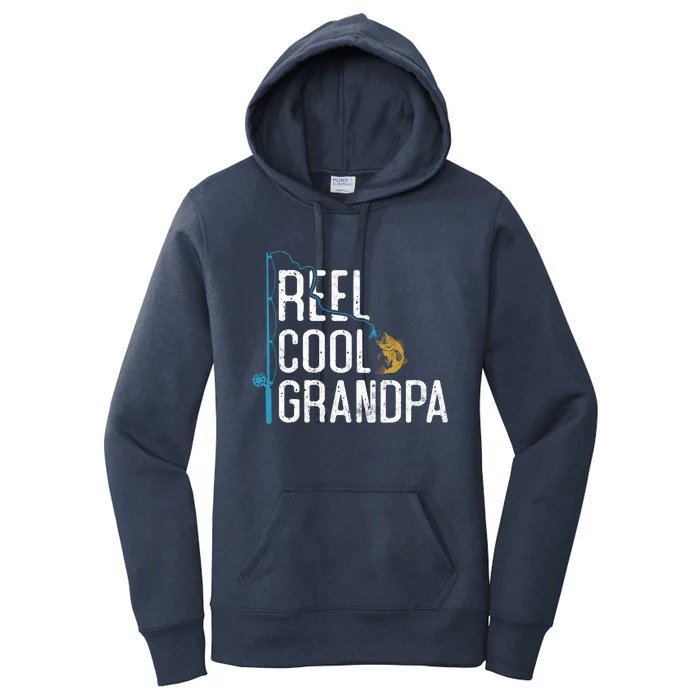 Fishing Reel Cool Grandpa Father’S Day Gift For Fisher Meaningful Gift Women's Pullover Hoodie