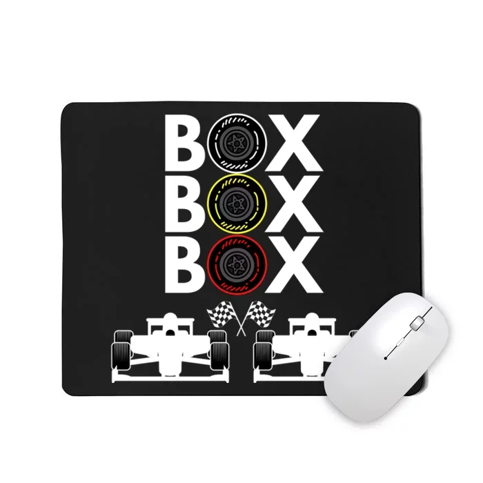 Formula Racing Car Box Box Box Formula Racing Radio Call To PitBox Car Race Mousepad