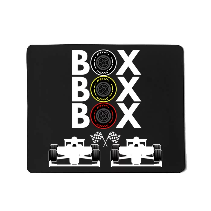 Formula Racing Car Box Box Box Formula Racing Radio Call To PitBox Car Race Mousepad