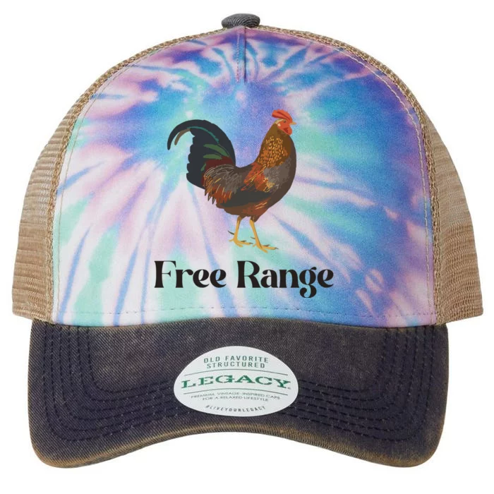 Free Range Chicken Farm Animal Legacy Tie Dye Trucker Hat