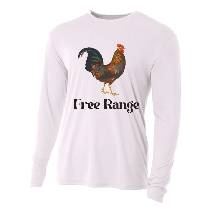 Free Range Chicken Farm Animal Cooling Performance Long Sleeve Crew