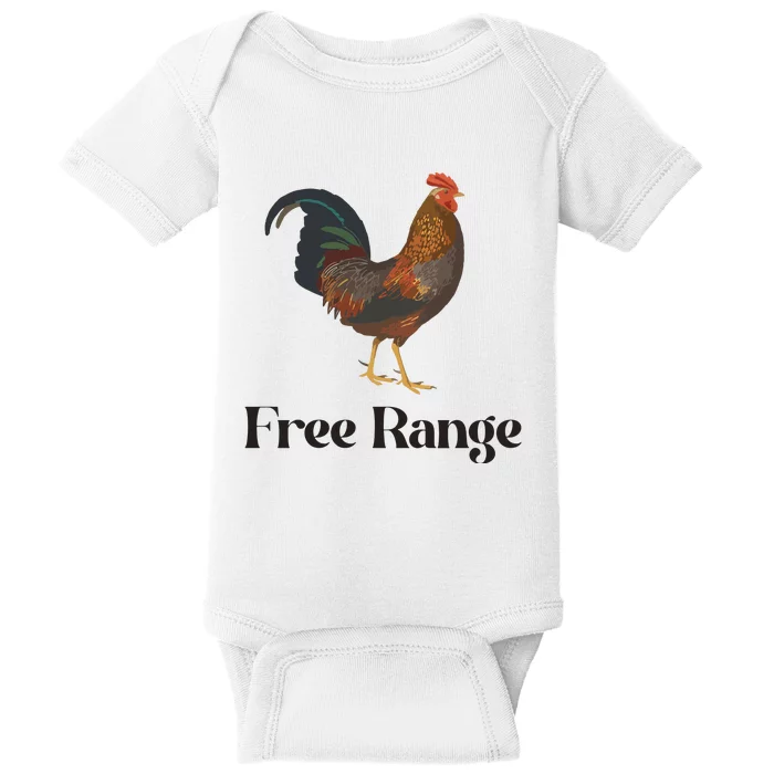 Free Range Chicken Farm Animal Baby Bodysuit