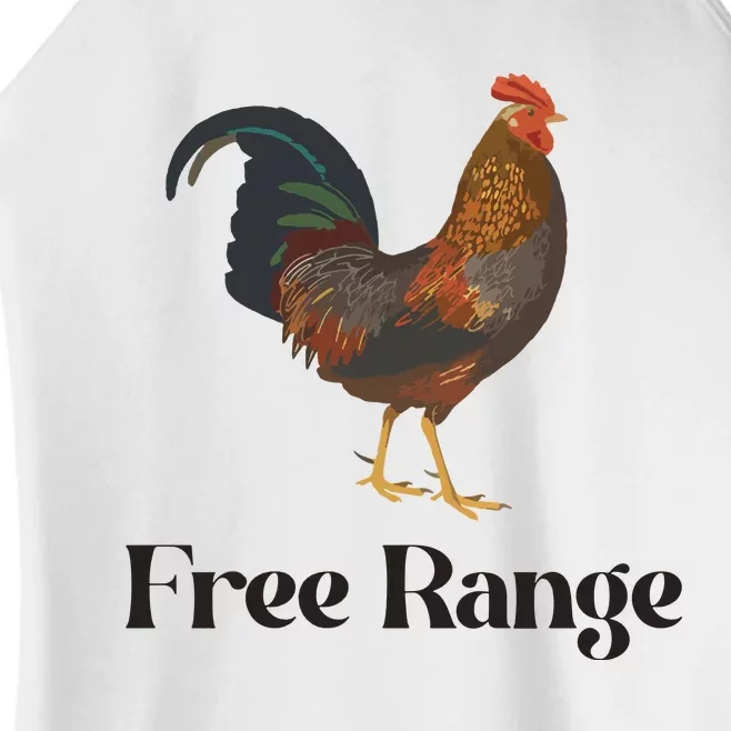 Free Range Chicken Farm Animal Women’s Perfect Tri Rocker Tank