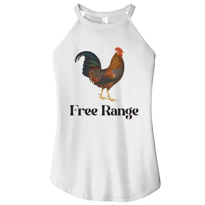 Free Range Chicken Farm Animal Women’s Perfect Tri Rocker Tank