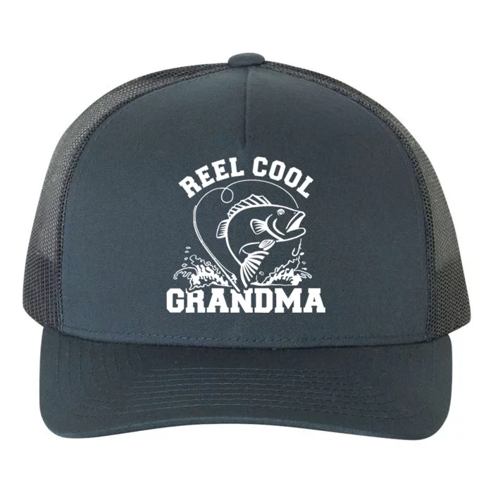 Fishing Reel cool grandma Yupoong Adult 5-Panel Trucker Hat