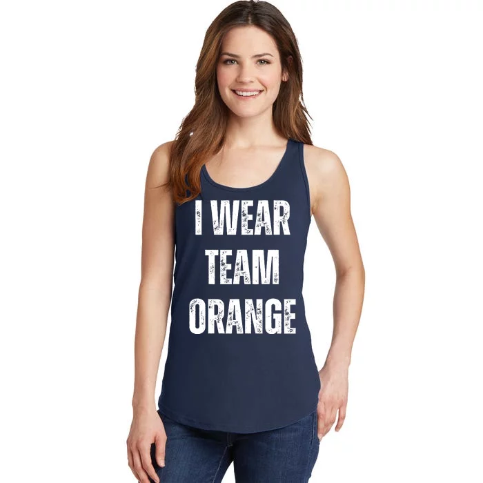 Formula Racing Car I Wear Team Orange F1 Formula One Racing Car Ladies Essential Tank